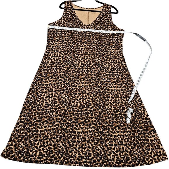 Kate Hill Woman Sleeveless Animal Print Dress 1X - Picture 7 of 8